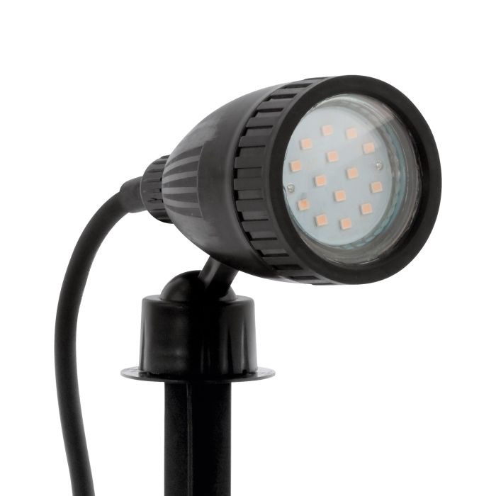 Įsmeigiamas lauko šviestuvas EGLO NEMA, IP44, GU10, 1x2,8W, juodos sp., 7x11x21,5cm - 3