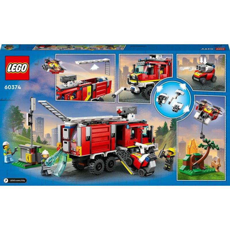Konstruktorius LEGO City Fire Fire Command Truck 60374 - 2
