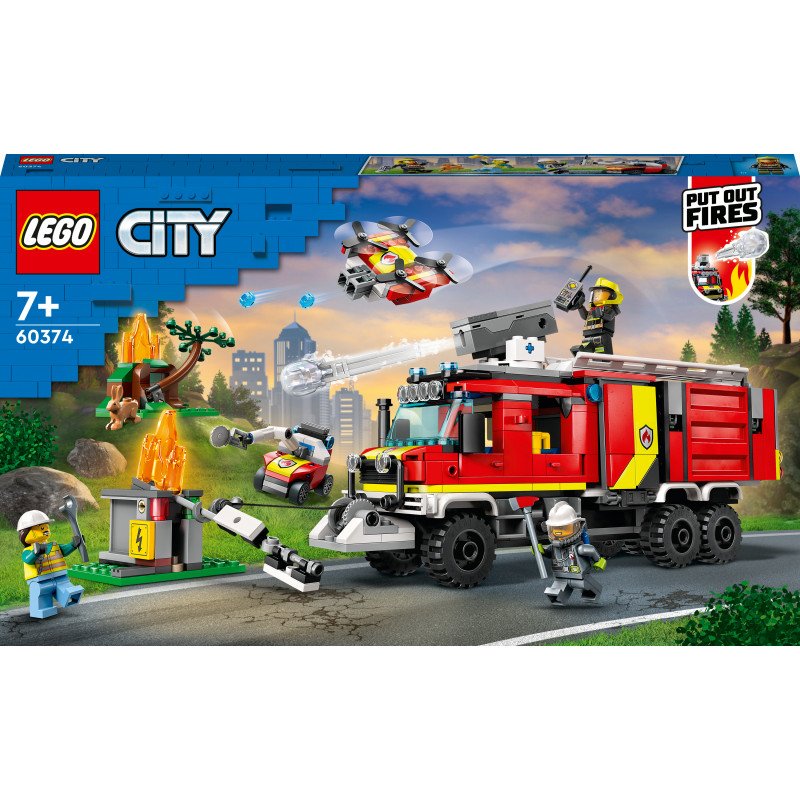 Konstruktorius LEGO City Fire Fire Command Truck 60374 - 1