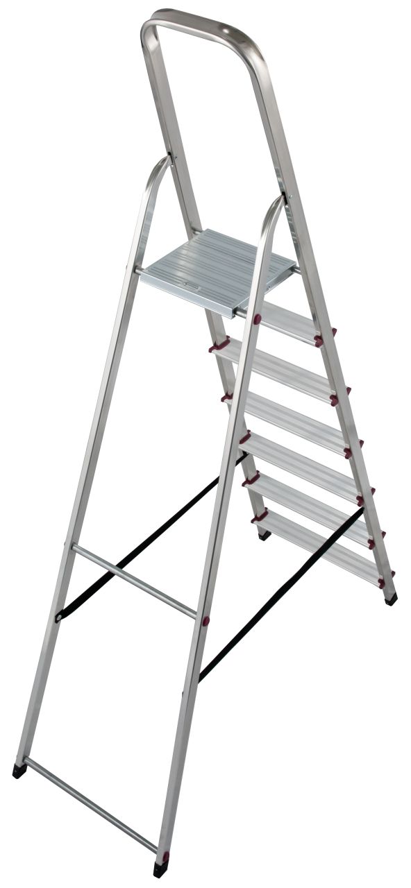 Kopėčios KRAUSE Corda, 7 pakopų, aliumininės, vienpusės, maks. darbinis aukštis 340 cm - 3