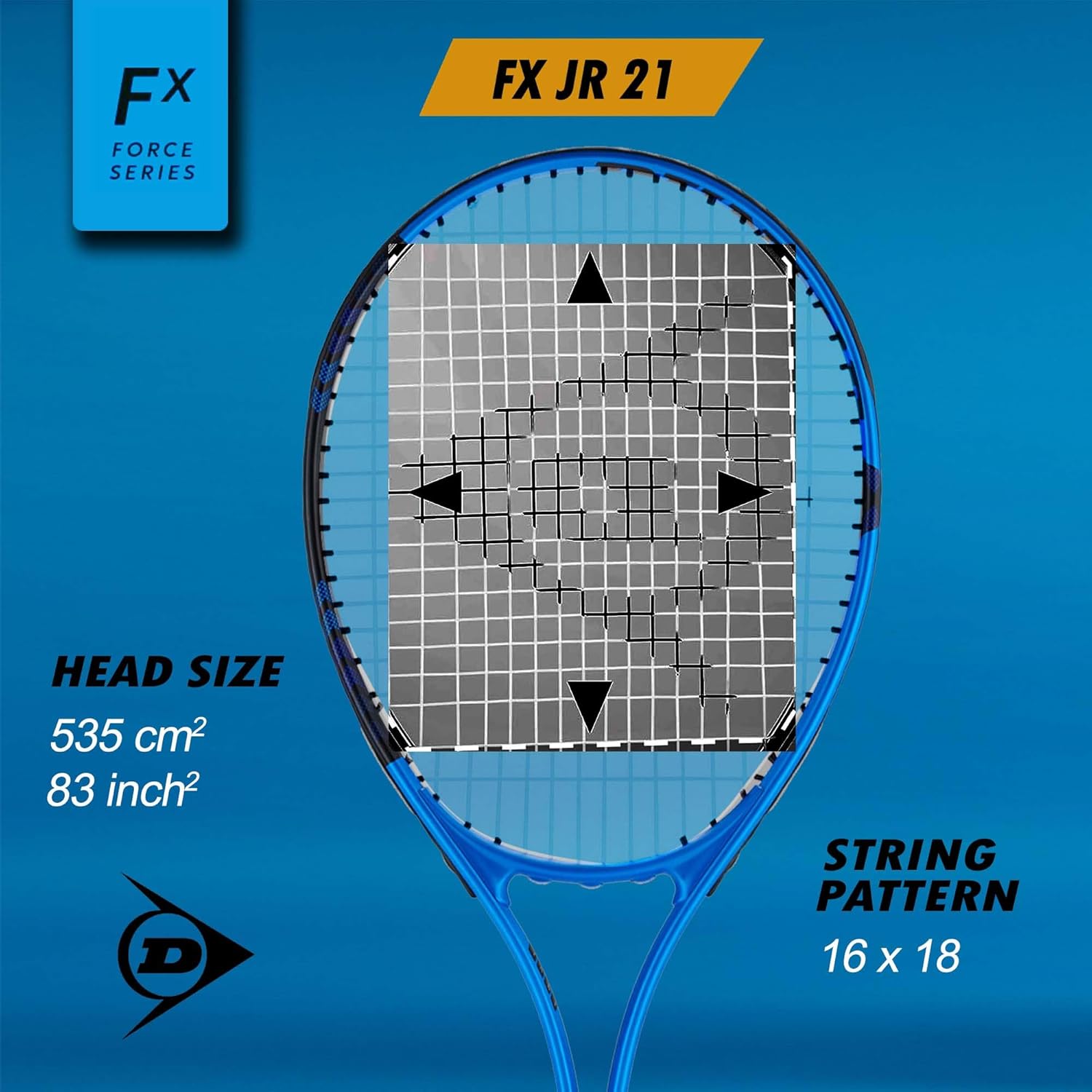 Teniso raketė Dunlop FX JR 21" 190g G000 - 4