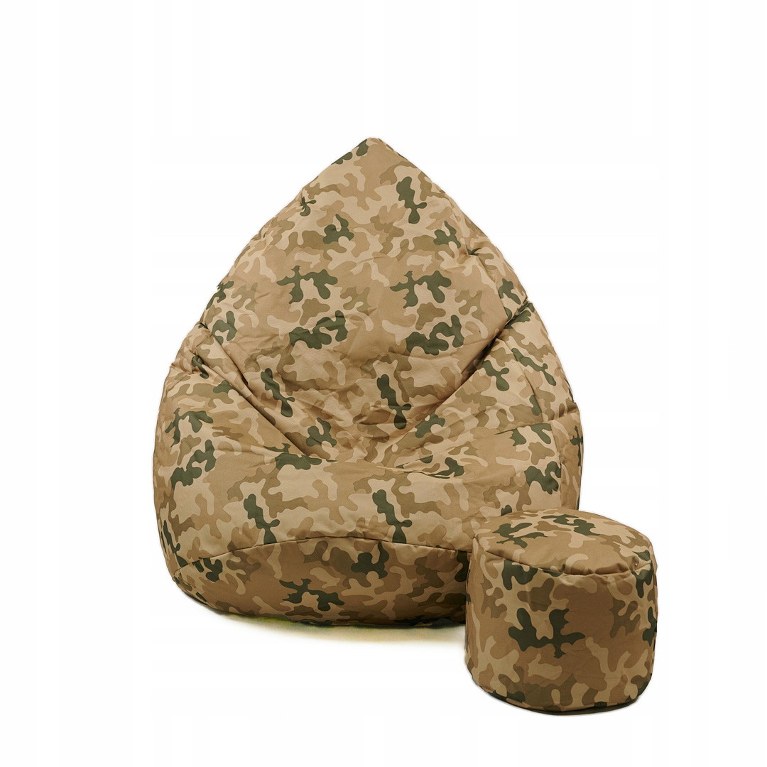 Sėdmaišis su pufu Sako Camouflage XXXXL Kodura, moro ruda-0