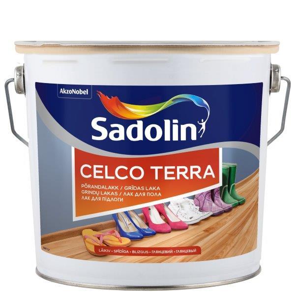 Medinių grindų lakas SADOLIN CELCO TERRA 90, blizgus, 2,5 l-0
