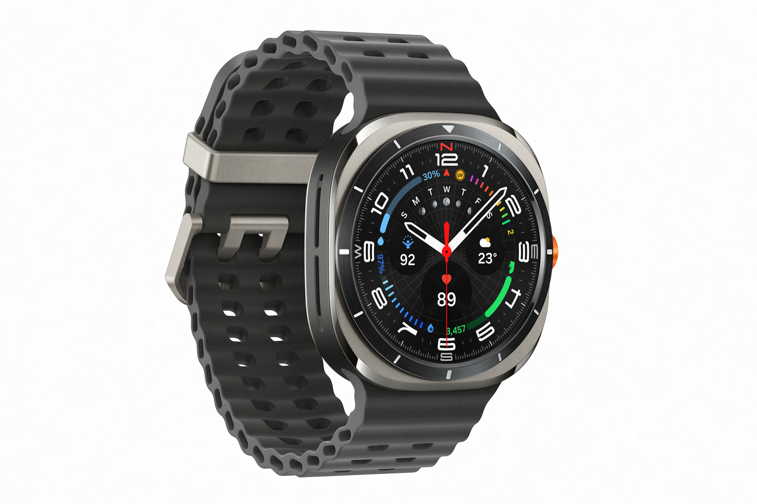 Išmanusis laikrodis Samsung Galaxy Watch Ultra, LTE, 45 mm, sidabro-0