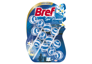 WC valiklis - gaiviklis BREF Spa Moments Vitality, 3 x 50 g