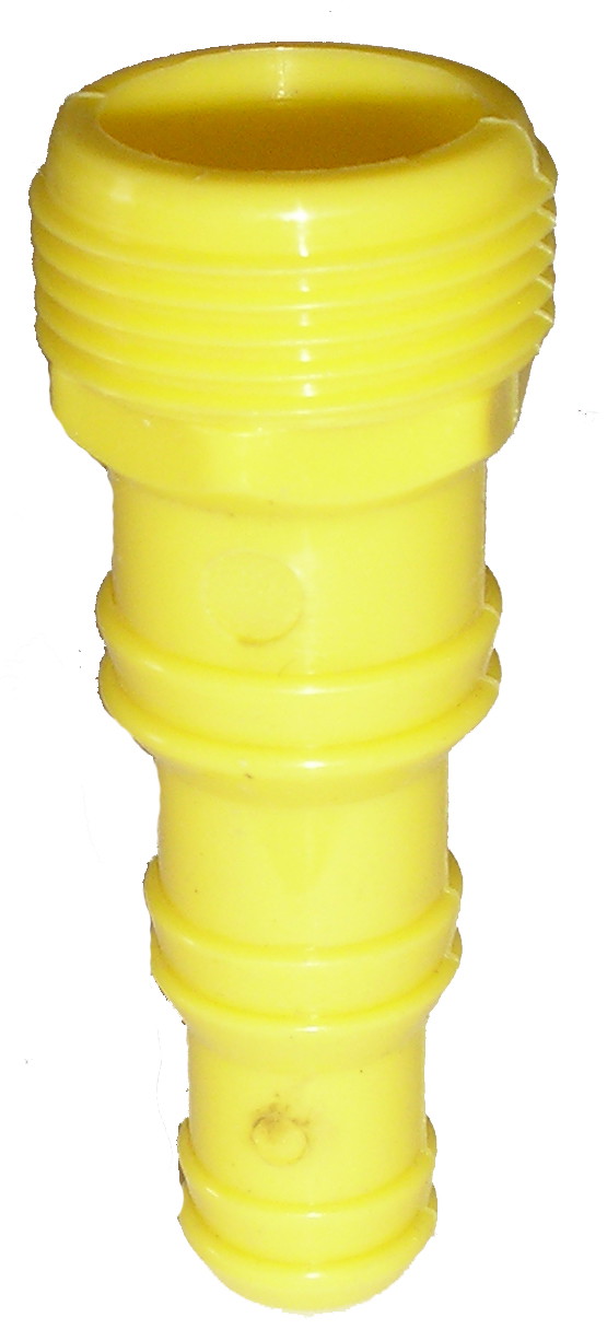 3-jų dalių adapteris, PVC, M3/4"-0