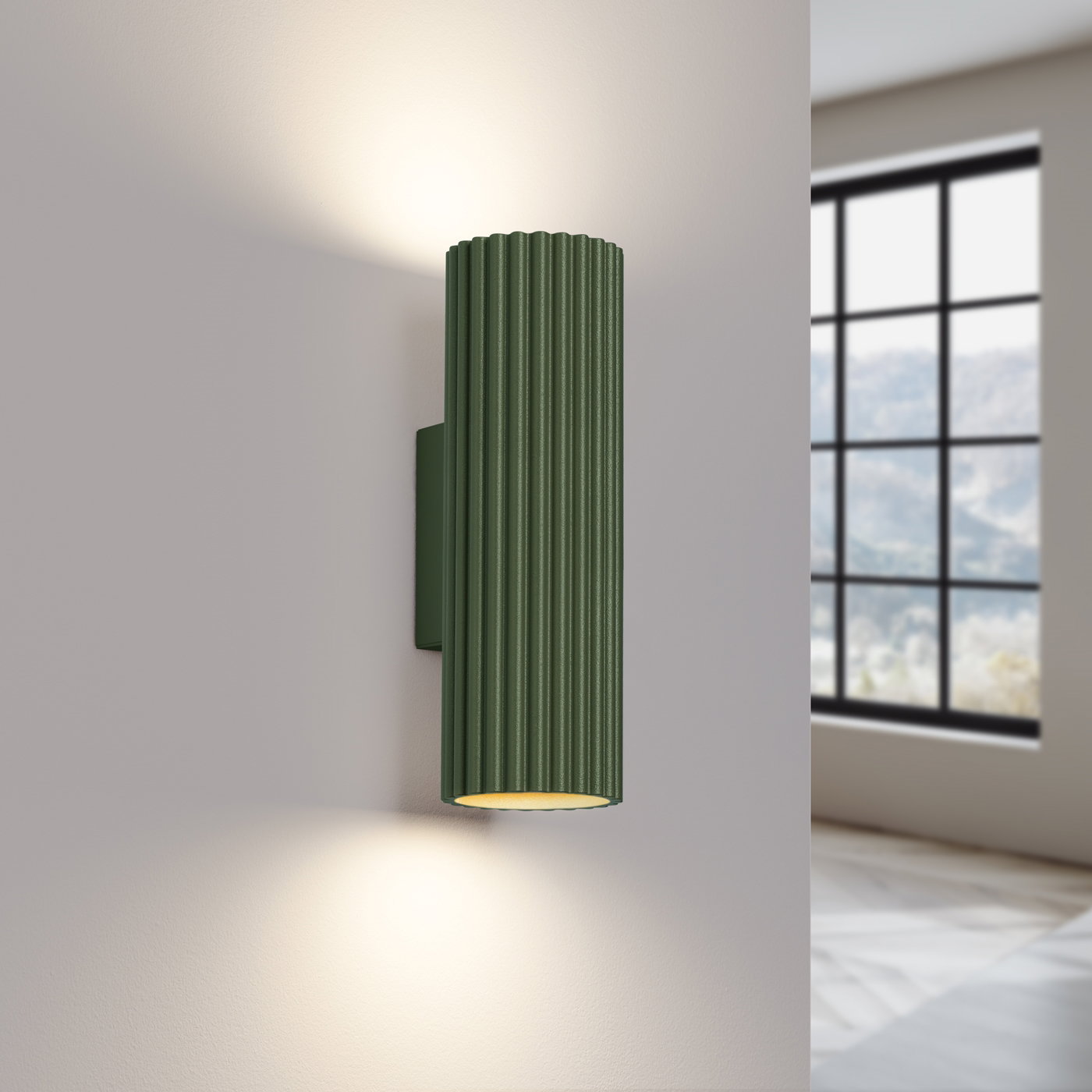Sieninis šviestuvas SOLLUX KARBON 20, GU10, 2 x max 10W LED, žalia - 3