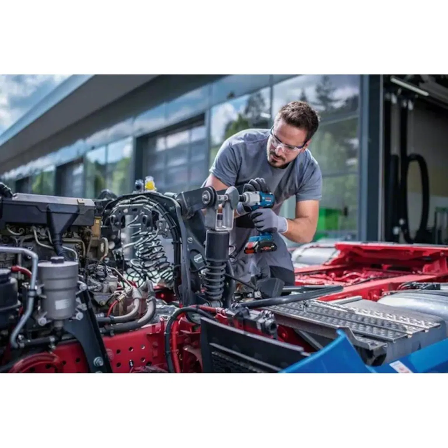 Akumuliatorinis smūginis veržliasūkis BOSCH PRO GDS 18V-450 HC solo, 18V (Bluetooth modulis, be akum., su L-BOXX) - 3