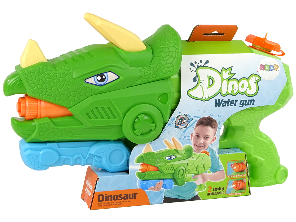 Vandens šautuvas Dinosaur Triceratops, 1330 ml - 7