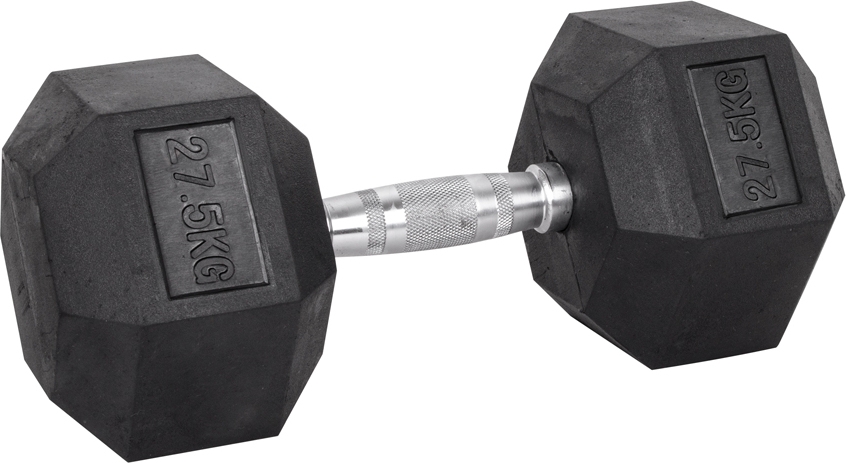 Šešiakampis hantelis inSPORTline Hexsteel 27.5kg-0