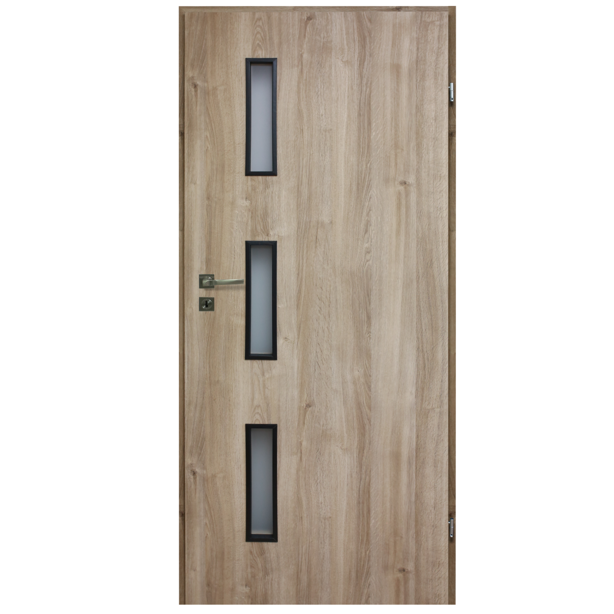 Durų varčia DOMIDOR ASTI, ąžuolo spalvos, su stiklu, 844 x 2030 mm, dešinė-0