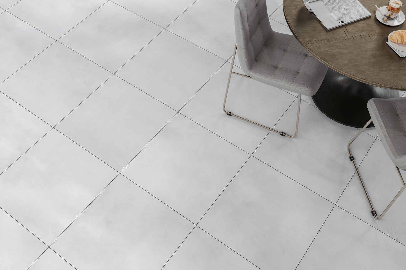 Akmens masės plytelės MONOLIT LIGHT GREY, 60 x 60 cm-1