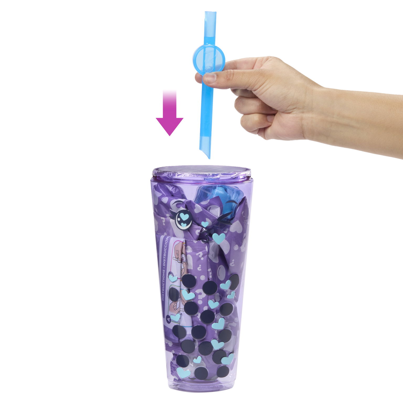 Barbie POP Reveal taro milk siurprizų rinkinys, burbulinės arbatos serija-2