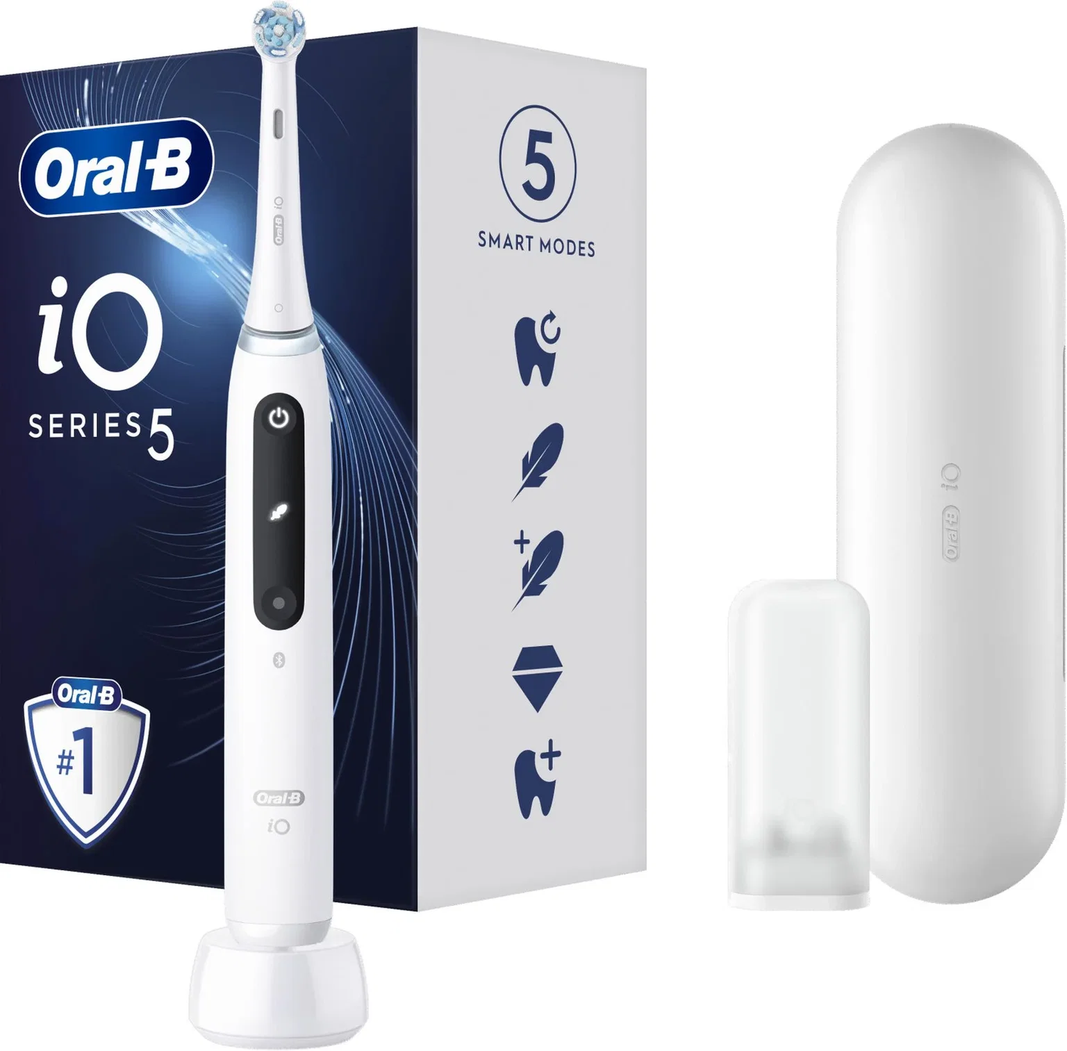 Elektrinis dantų šepetėlis Oral-B iOG5.1A6.1DK Quite White, baltos sp. - 1