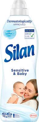 Skalbinių minkštiklis SILAN Sensitive, 880 ml, 40 skalbimų