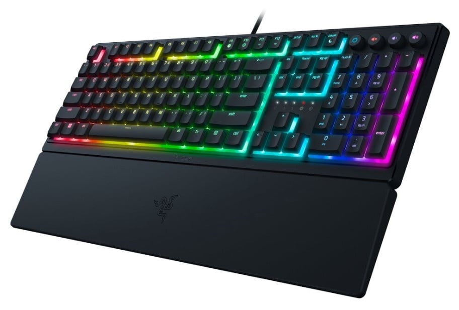 Razer Ornata V3  Gaming Keyboard, RGB LED light, US, Black, Wired, Mecha-Membrane - 6