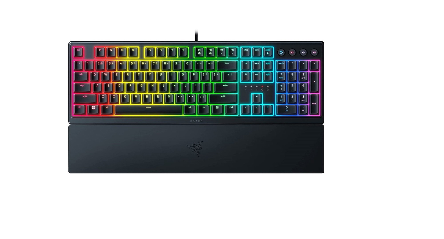 Razer Ornata V3  Gaming Keyboard, RGB LED light, US, Black, Wired, Mecha-Membrane - 2