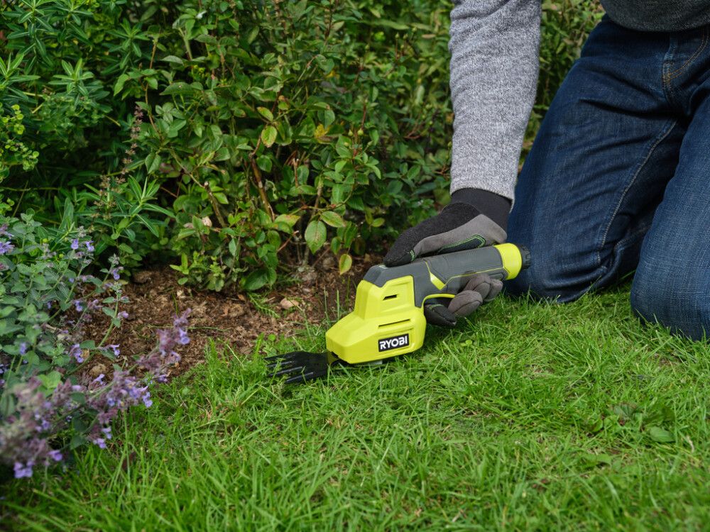Akumuliatorinės žolės-gyvatvorių žirklės RYOBI RY4CGSA-120, 4,0 V, 2,0 Ah Li-ion, 8/15 cm-1