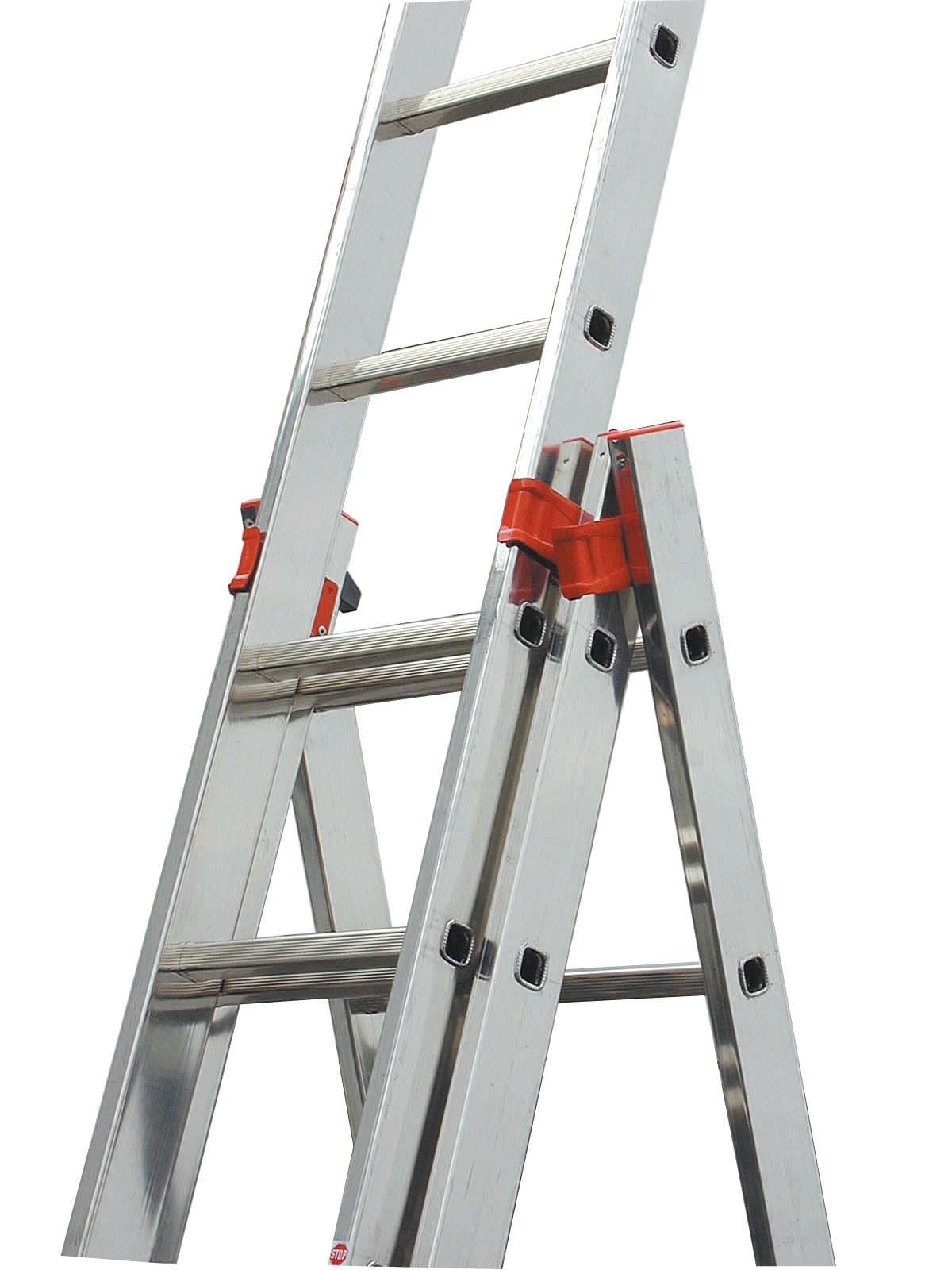 Kopėčios KRAUSE Tribilo, 3x12, daugiafunkcinės su nuimama sekcija, darbinis aukštis 930 cm-1