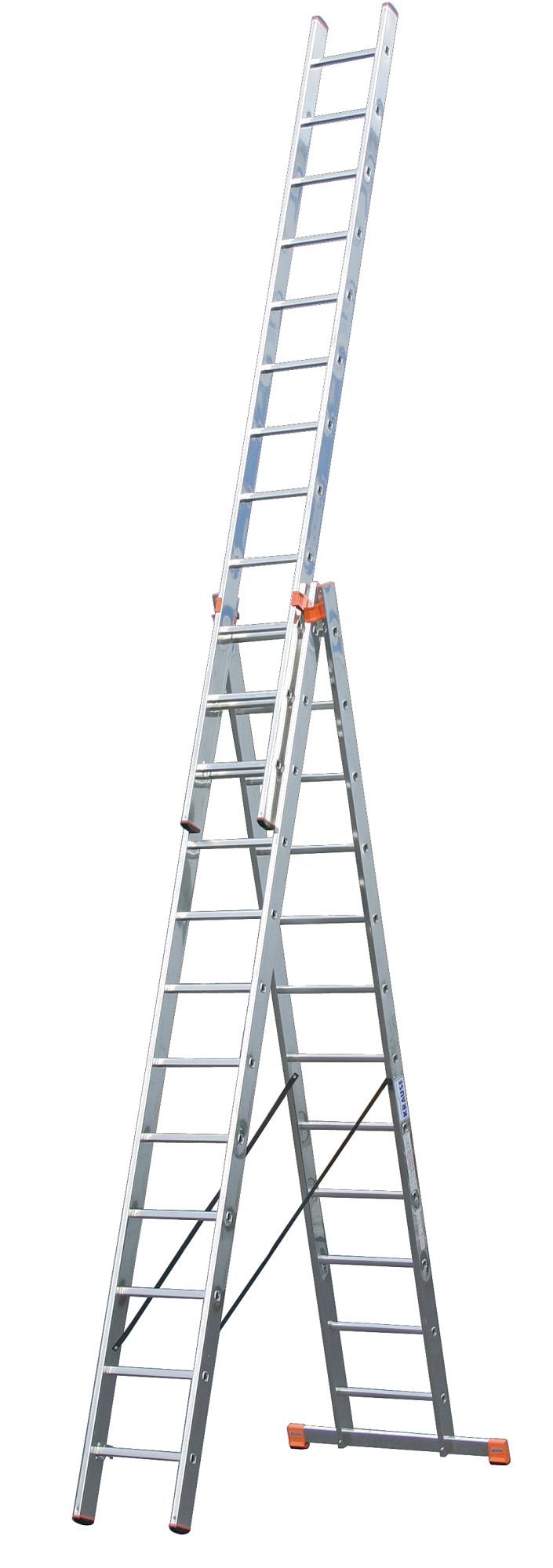 Kopėčios KRAUSE Tribilo, 3x12, daugiafunkcinės su nuimama sekcija, darbinis aukštis 930 cm-0
