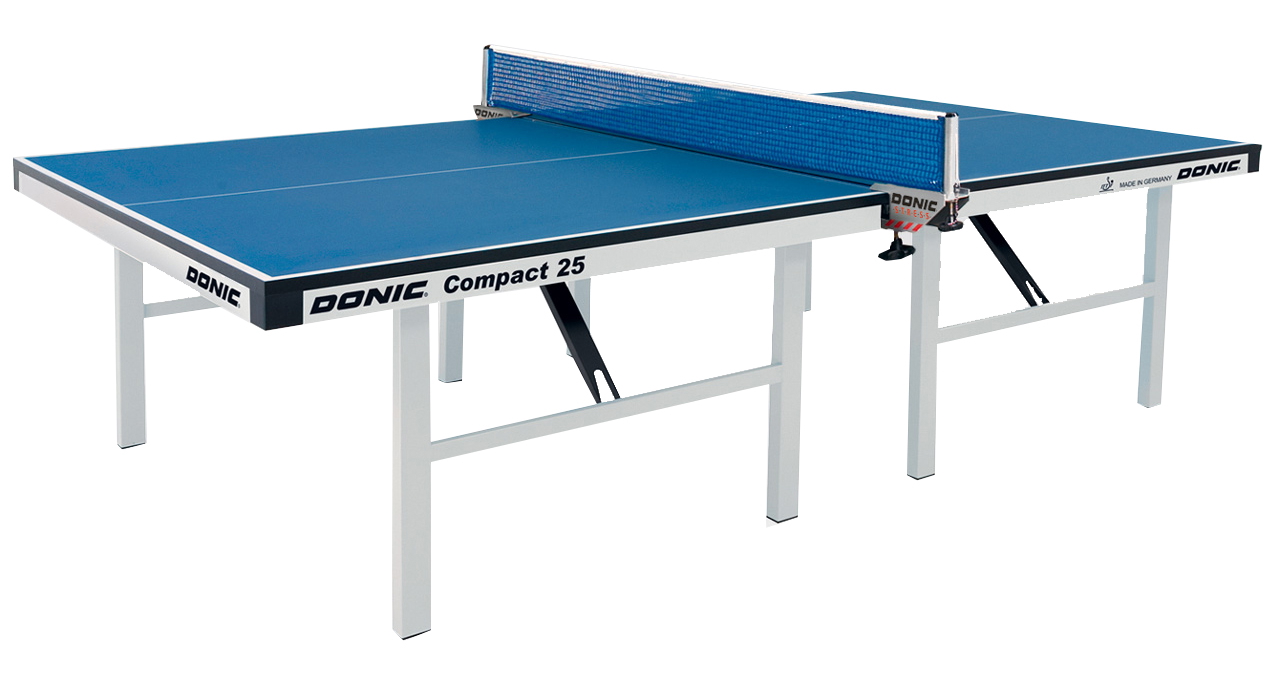 Teniso stalas indoor 25mm Compact 25 ITTF Blue +2dėžės-0