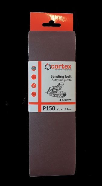 Šlifavimo diskeliai CORTEX, 125 mm, F240, su veliūru, 5 vnt.
