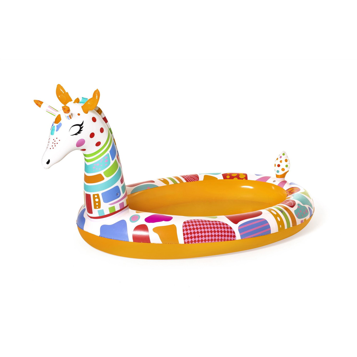 Pripučiamas baseinas BESTWAY Groovy Giraffe Sprayer, 266 x 157 x 127 cm-0