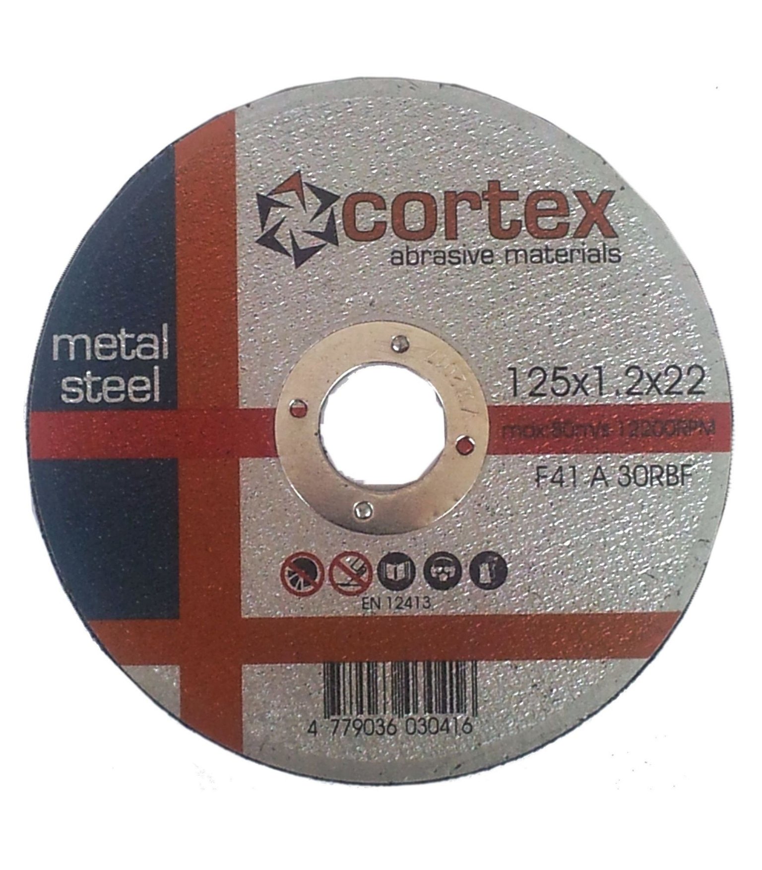 Plieno pjovimo diskas CORTEX, 125 x 1,2 x 22 mm