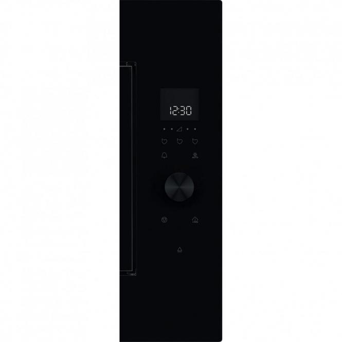 Juodos spalvos 45cm aukščio įmontuojama mikrobangų krosnelė AEG TB6SM261FB-1