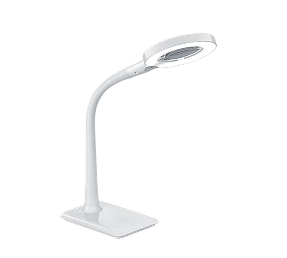 Stalinis LED šviestuvas TRIO LUPO, 5W 3500K 550lm su padidinimo stiklu baltas 35x13,5x30cm-0