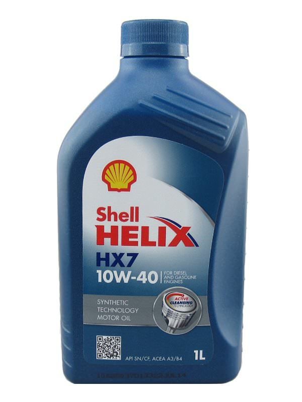 Automobilinė variklio alyva SHELL HELIX HX7 10W-40, 1 l