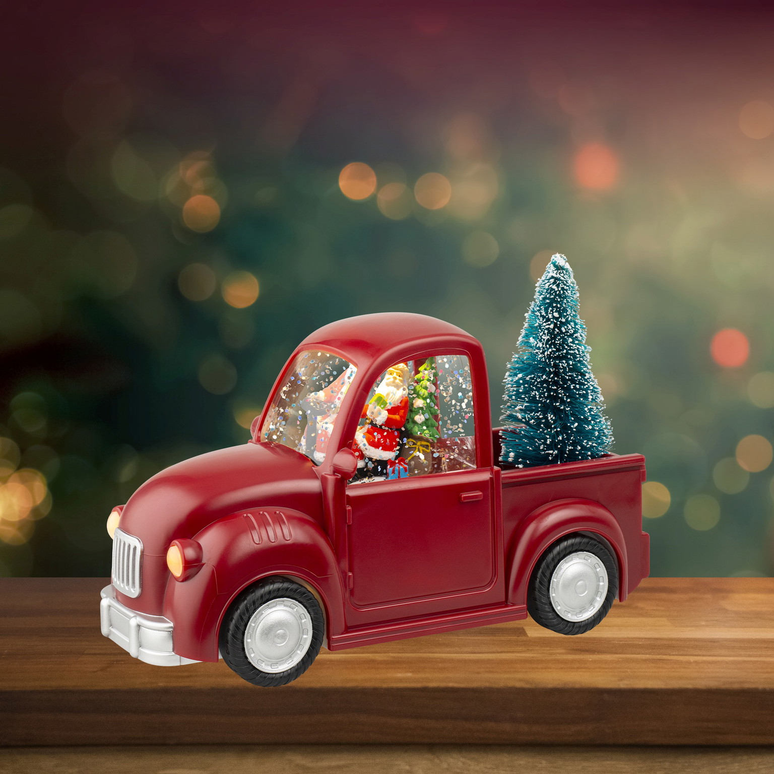 Elektrinė LED dekoracija AUTOMOBILIS, IP20, šiltai baltos sp., 3xAA (neįeina), 10 x 22,5 x 14cm-1