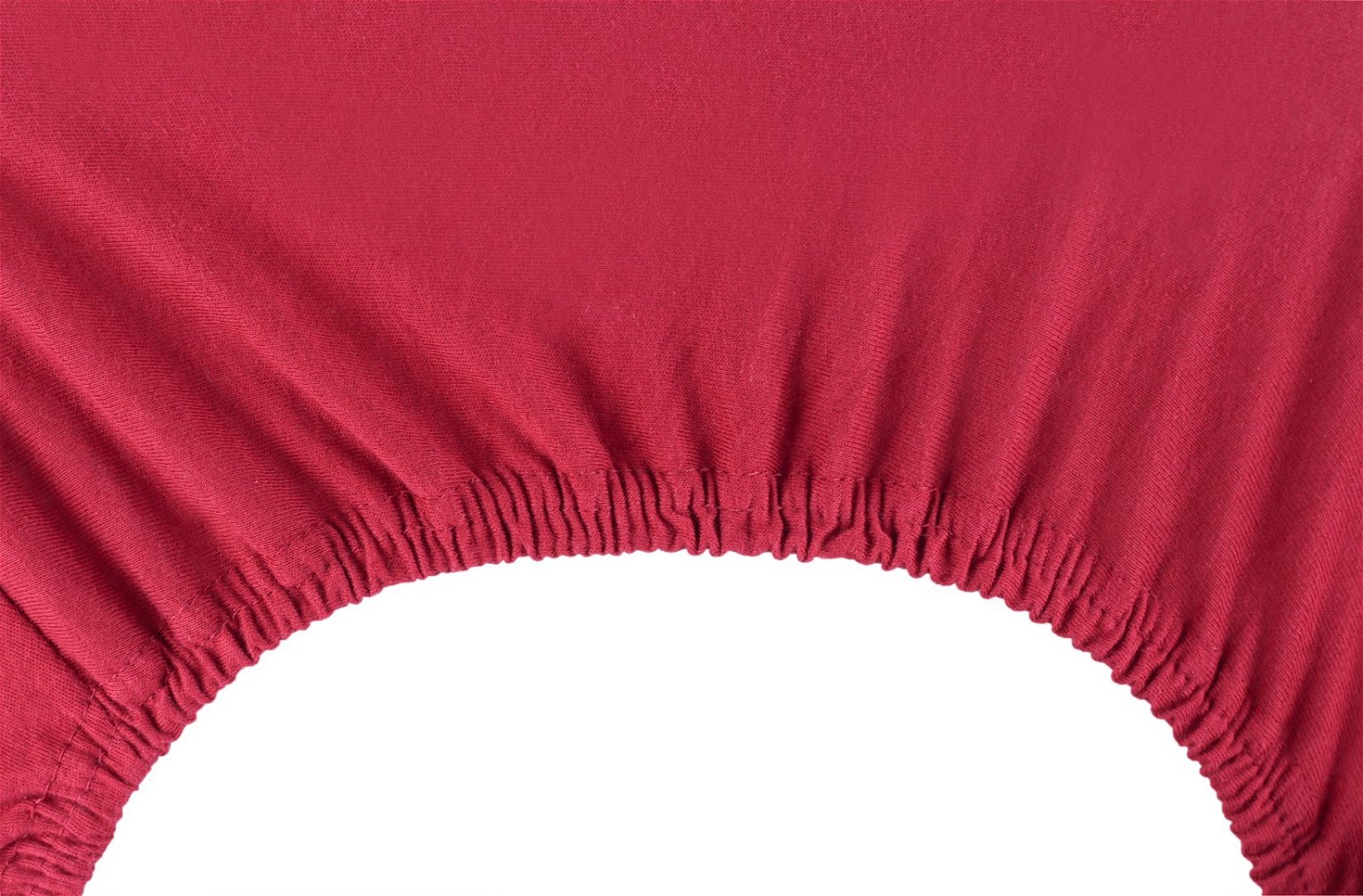 Jersey paklodė su guma Decoking AMBER Claret, 180x200 cm - 3