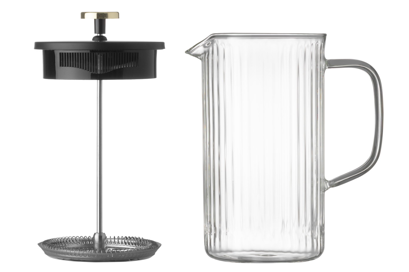 Kavinukas MAKU French Press, stiklinis, 1 L-1