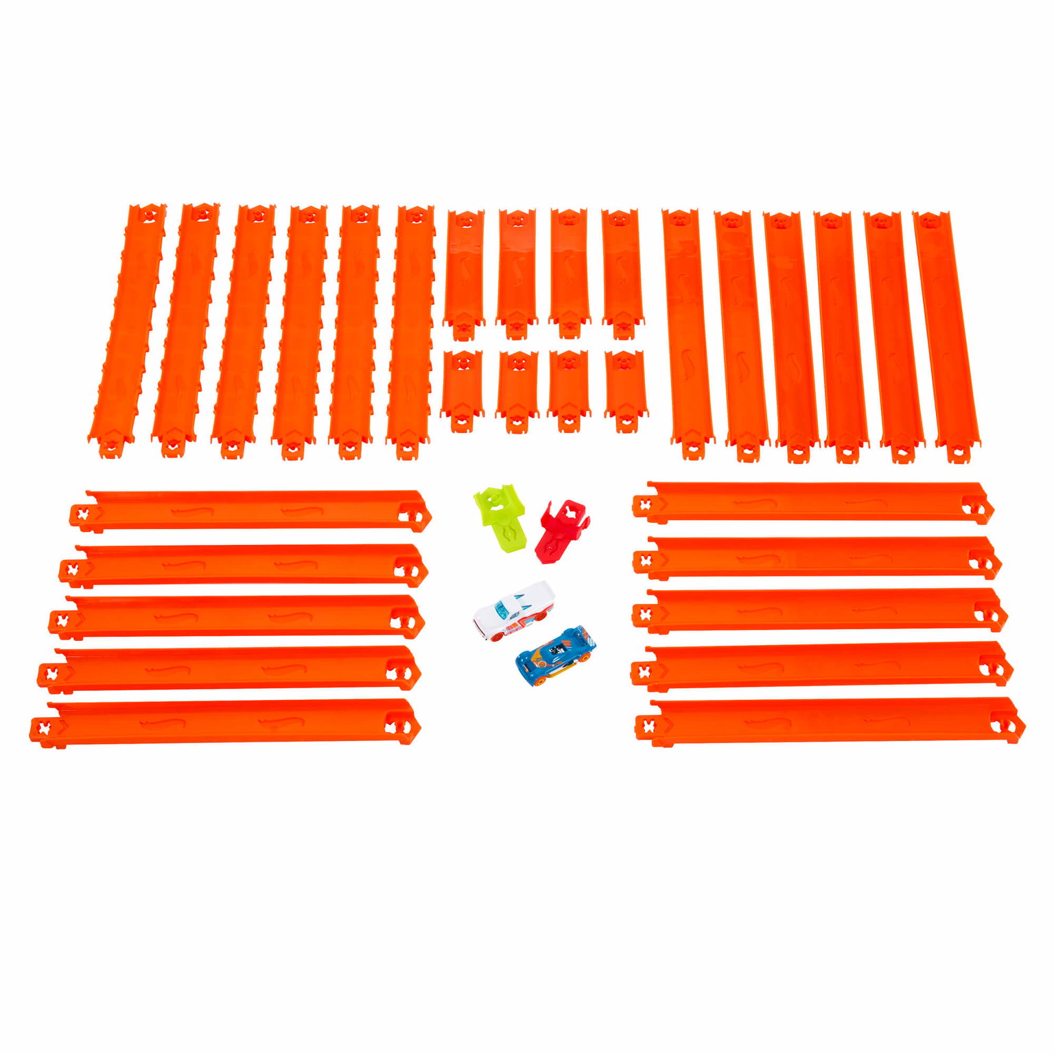Didysis trasų prailginimo rinkinys Hot Wheels + 2 automodeliukai (JDW42)-1