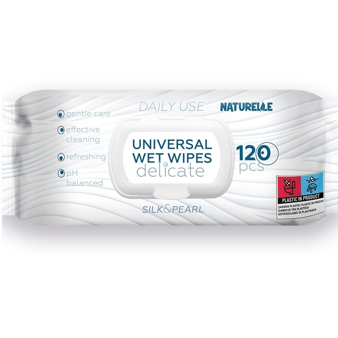 Drėgnos servetėlės NATURELLE Delicate, 120 vnt.-0