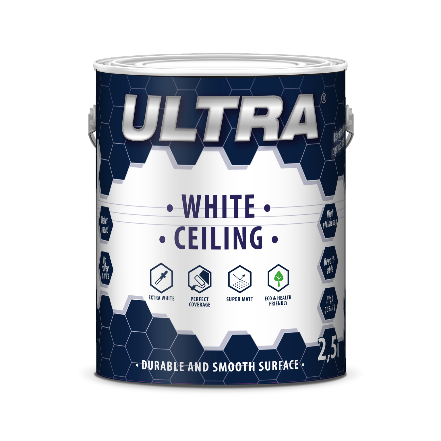 Lubų dažai ULTRA Ceiling, balti, 2,5 l-0