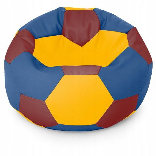 Sėdmaišis-pufas vaikams Ball XXL (40 cm), Yellow/Red/Blue