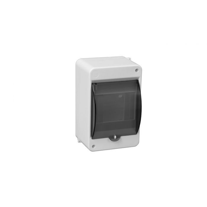 Virštinkinis skydelis, 4 modulių, IP40, dūminis stiklas-0