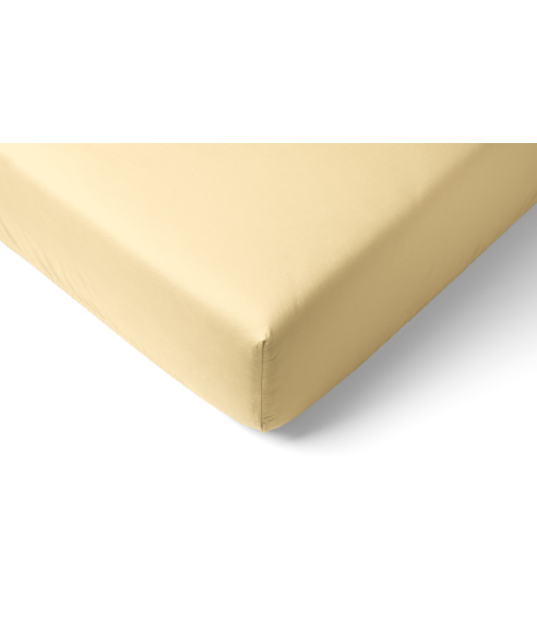 Trikotažinė paklodė su guma Yellow, 180x200 cm
