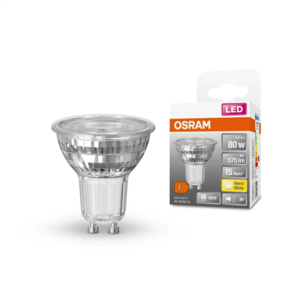 LED lemputė OSRAM, GU10, 6,9 W, 2700K, 575 lm, 36°-0