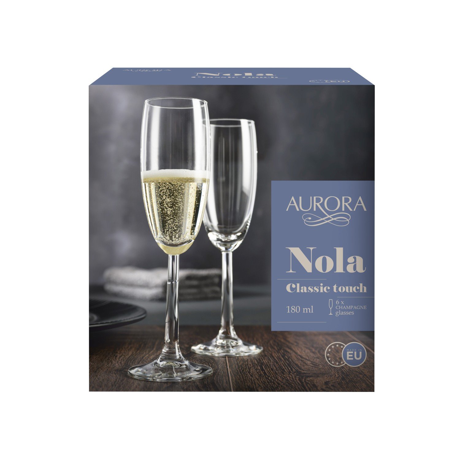 Šampano taurės AURORA NOLA, 180 ml, 6 vnt - 2
