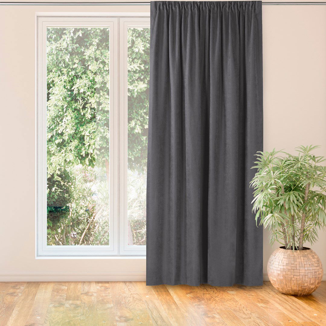 Naktinė užuolaida MILANA CHARCOAL PLEAT, 220x270 cm - 2