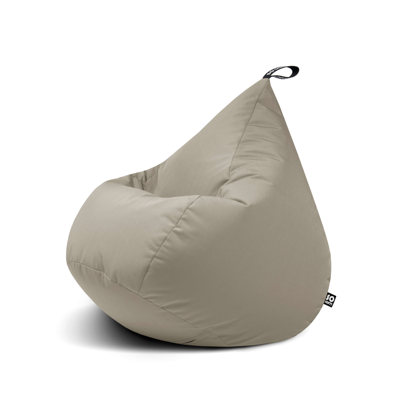 Sėdmaišis Drop M Glow, 55x55x60 cm, baltai pilka-0