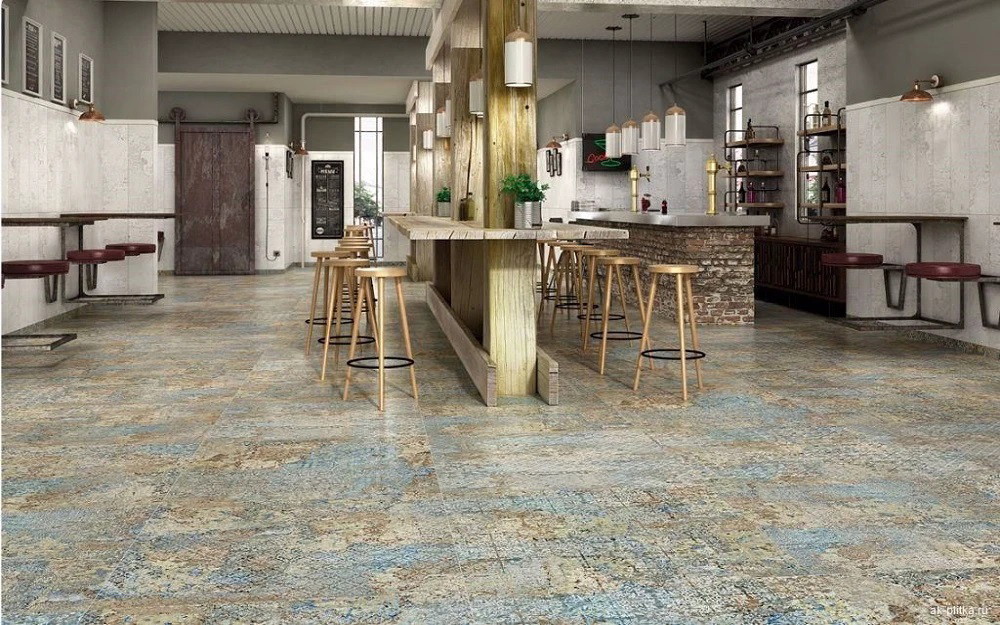 Akmens masės plytelės BOHEMY BLUE rect, 60 x 60 cm, (1,8m2) - ermitazas.lt
