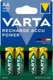 Įkraunami elementai VARTA ACCU, AA, 2600 mAh, 4 vnt-0