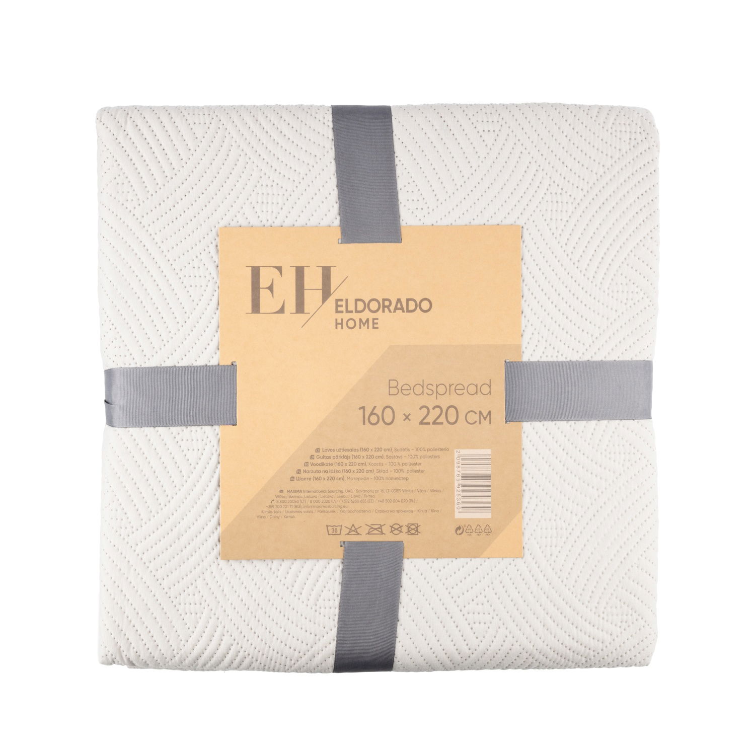 Lovatiesė ELDORADO HOME, 160 x 220 cm, 2 -jų spalvų, 100% poliesterio-0