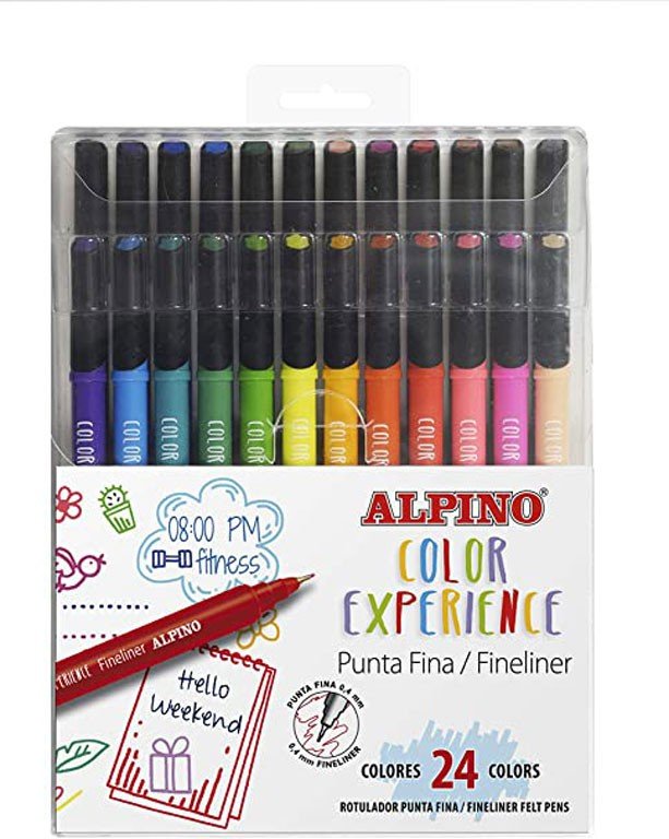 Rašiklių rinkinys ALPINO Color Experience, 24 spalvos