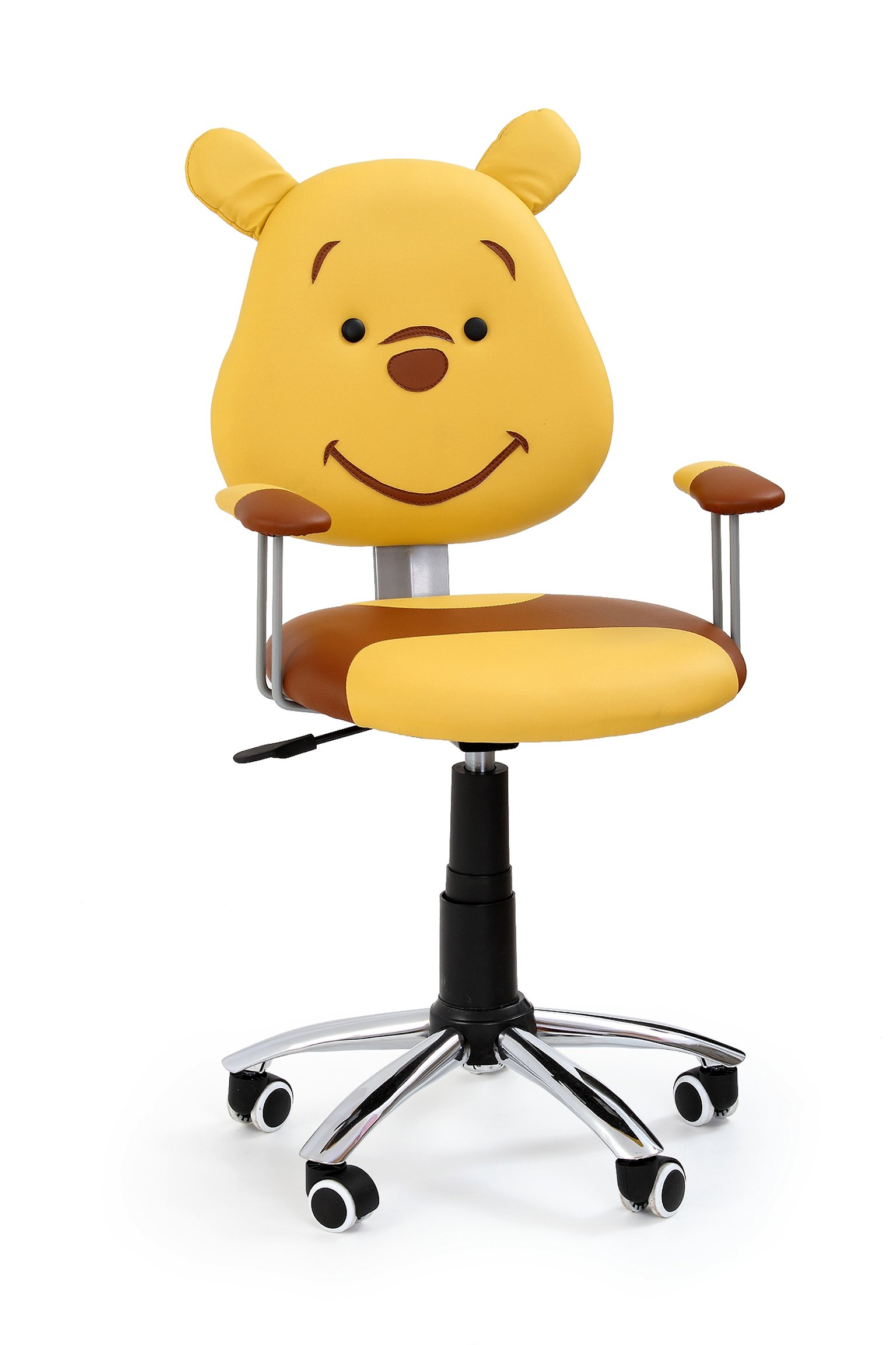 Vaikiška kėdė KUBUŚ, geltona/ruda