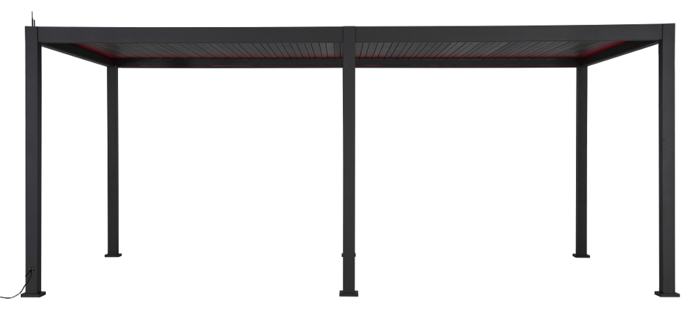 Elektrinė pavėsinė Pergola PLATINUM su LED, 300x600x250 cm, Anthracite - 3